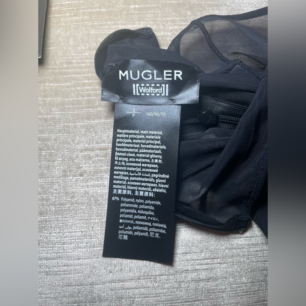 Mugler Black Sheer Jumpsuit - Picture 12 of 15